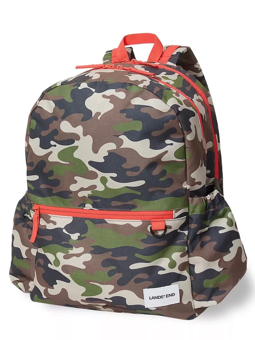 NEW Lands' End Kids ClassMate Medium Backpack In Classic Camo Camouflage